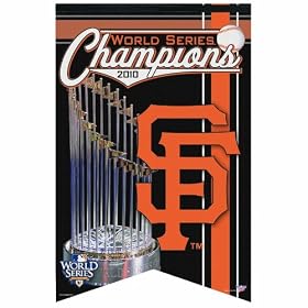 MLB San Francisco Giants 2010 World Series Champion Premium Felt Banner 17-by-26