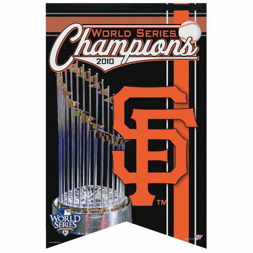 MLB San Francisco Giants 2010 World Series Champion Premium Felt Banner 17-by-26