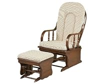 Bassettbaby Mission Bay Glider and Ottoman, Cherry