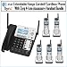 AT&T SB67118 SynJ 4-Line Extendable Range Corded-Cordless Small Business Phone System With Total of 5 Handsets