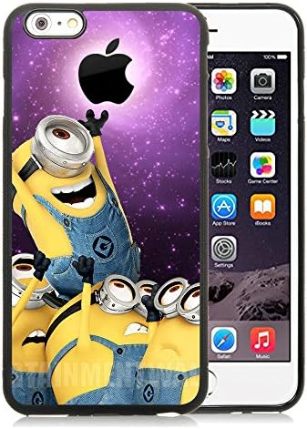 Despicable Me Minions Apple iPhone 6 PLus 5.5 TPU Case Cover #195 Black