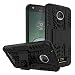 TARKAN Hard Armor Hybrid Rubber Bumper Kick Stand Back Case Cover For Moto Z Play [Black] RS.299.00