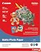 Canon Matte Photo Paper, 8.5 x 11 Inches, 50 Sheets (7981A004)