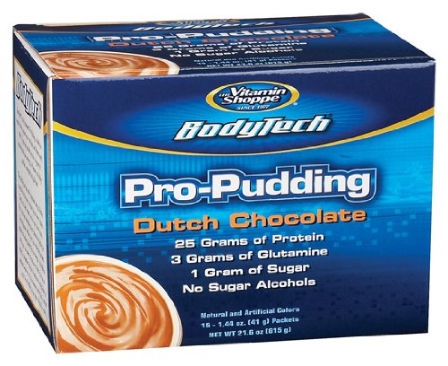 Childrens Toyshop  Health & Personal Care : BodyTech - Pro-Pudding Chocolate, 15 packets