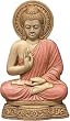 Buddha Wall Relief, 9"H, Color Details