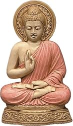 Buddha Wall Relief, 9"H, Color Details