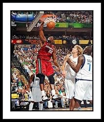 Shaq O'Neal Miami Heat NBA Framed 8x10 Photograph 2006 Finals Dunking 2