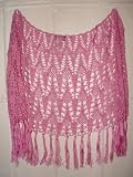 Uniform By John Paul Richard Pink Poncho Encore One Size Fits All O/S