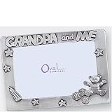 Pewter Frame - Grandpa & Me, Baby Bear Design