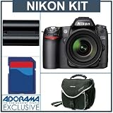Nikon D80 Digital SLR Camera / Lens Kit with 18 - 55mm f/3.5-5.6G ED II AF-S DX Zoom-Nikkor Lens, 4 GB SD Memory Card, Spare EN-EL3e Lithium-Ion Rechargeable Battery, Slinger System Bag