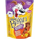 UPC 038100144775 product image for Beggin' Strips Bacon & Cheese Flavors Dog Snacks - 40-Ounce Bags / Pack of 4 | upcitemdb.com
