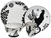 Oneida Silhouette Rooster 16-Piece Dinnerware Set, Service for 4