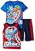 Marvel Little Boys' 3-Piece Short Set, Blue/Red, 4