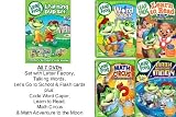 LeapFrog 7 DVDs: Learning Set: Letter Factory, Talking Words Factory, Let's Go to School. Plus Talking Words 2 (Code Word Caper), Learn to Read At the Storybook Factory, Math Circus & Math Adventure to the Moon (Leap Frog)