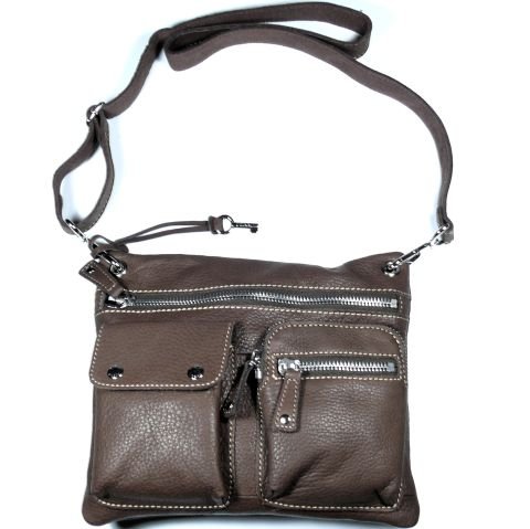 Fossil ZB2340206 Leder Damen Handtasche Crossbody Sutter espresso