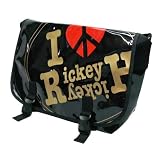 Rickey&Hickey(リッキー＆ヒッキー)エナメルロゴデザインメッセンジャーバッグ
