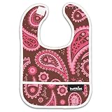 Bumkins Waterproof Starter Bib - Raspberry Paisley