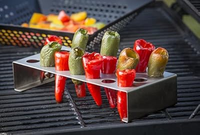 Tablecraft BBQ Chili Pepper Roaster, Medium, Steel