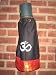 Kush Oasis OM Backpack with Golden Saree Lace Yoga Mat Bag, Black