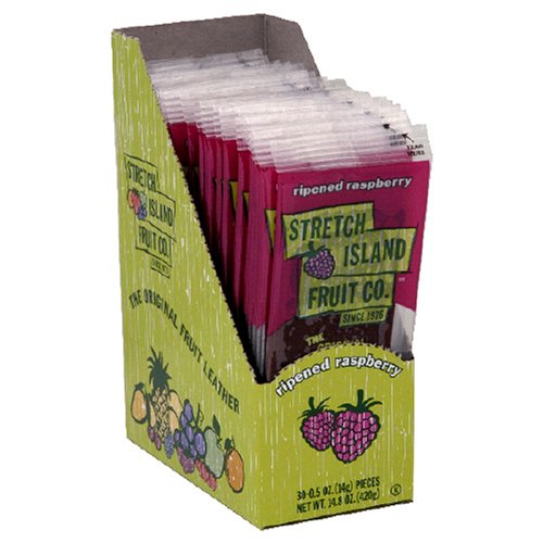 Stretch Island Fruit Leather, Raspberry, 0.5-Ounce Fruit Strips (Pack of 60)