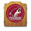 NHL Phoenix Coyotes Dart Cabinet includes Darts and Board