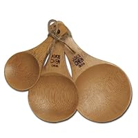 Joyce Chen 33-2046, 3-Piece Burnished Bamboo Scoop Set