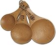 Joyce Chen 33-2046, 3-Piece Burnished Bamboo Scoop Set