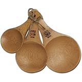 Joyce Chen 33-2046, 3-Piece Burnished Bamboo Scoop Set