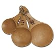 Joyce Chen 33-2046, 3-Piece Burnished Bamboo Scoop Set
