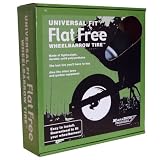 Marathon Industries 00265 Universal Fit Flat Free Wheelbarrow Tire - 3-Inch centered hub length - 5/8-Inch bearing, spacer / bushing kit included