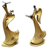 Angel with Tea Light Candle Tray set/2