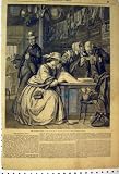 1859 ANTIQUE PRINT INTERIOR SHOP WOMEN MEN ROMANCE