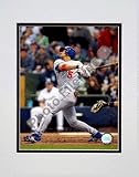 Nomar Garciaparra 2007 Batting Action Double Matted 8 x 10 Photograph (Unframed)