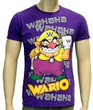 WARIO – Super Mario – NINTENDO WII T-SHIRT LILA, GR.L
