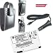 Motorola OEM Battery for Razr V3 SNN5696 Plus Vertical Black with Velcro Flap Leather Case for Motorola Razr V3 + Car Charger for Motorola Razr V3