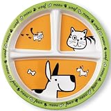 SugarBooger Divided Suction Plate Furry Friends