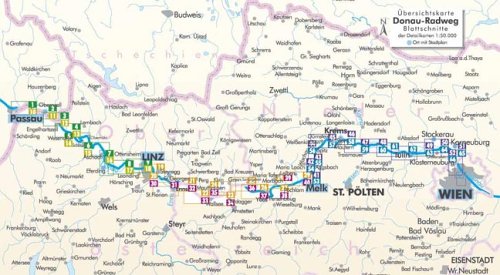 City Travel Guides Discounted  Used : Bikeline Radtourenbuch, Donau-Radweg Teil 2: Von Passau nach Wien