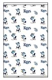 Roller & Solar Shades MLB tampa Bay Rays Mascot Pattern - White