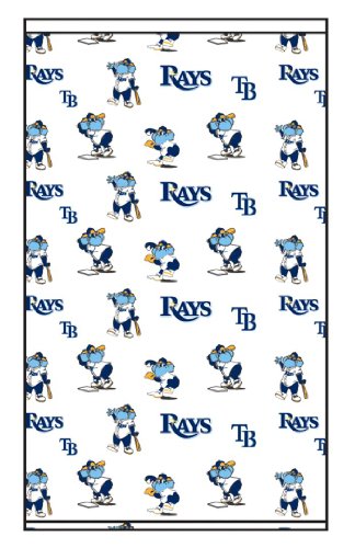Roller Shades MLB tampa Bay Rays Mascot Pattern - White Background 0576_0010