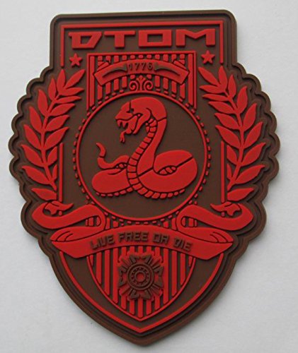 Don't Tread On Me (DTOM) PVC Velcro Morale Patch