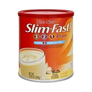 Slim Fast! 3-2-1 Plan French Vanilla Shake Mix, 12.83 OZ (Pack of 3)
