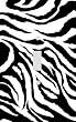 Jagged Zebra Skin Print Decorative SwitchplateCover