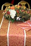 Armani International, Tiffany Collection, European Made, Jacquard Table Runner (18x90-inch) Rectangular in Linen Cotton