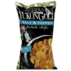 Terra Yukon Gold Potato Chips, Salt & Pepper, 5-Ounce Bags (Pack of 12)