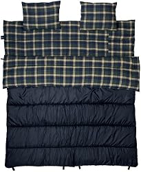 Slumber Jack SJ02184G00 Bonnie & Clyde 30/40-Degree Double Sleeping Bag (Reg)