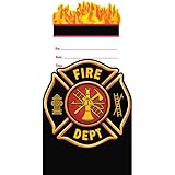 Creative Converting BB895556 Fire Watch Pop-Up Invitation -8 Pack