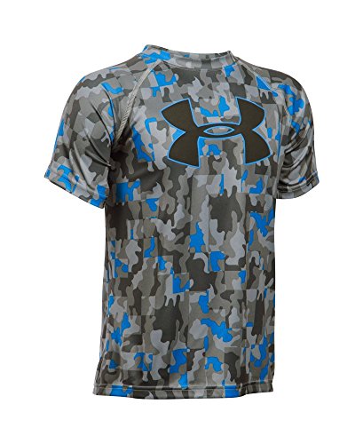 Under Armour Boys' Novelty Big Logo T-Shirt, Overcast Gray (941), Youth Medium
