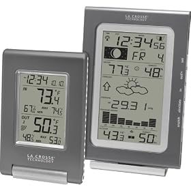 La Crosse Technology Combo11-IT Wireless Temperature Station with Atomic Time & Date Coupled with Wireless Forecast Station and Wireless Remote Sensor
