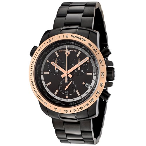 Swiss Legend Men's 10013-BB-11-RB World Timer Collection Chronograph Stainless Steel Watch Swiss Legend Men's 10013-BB-11-RB World Timer Collection Chronograph Stainless Steel Watch