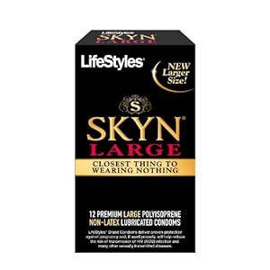 Lifestyles Skyn Polyisoprene Large Condoms, 12-count